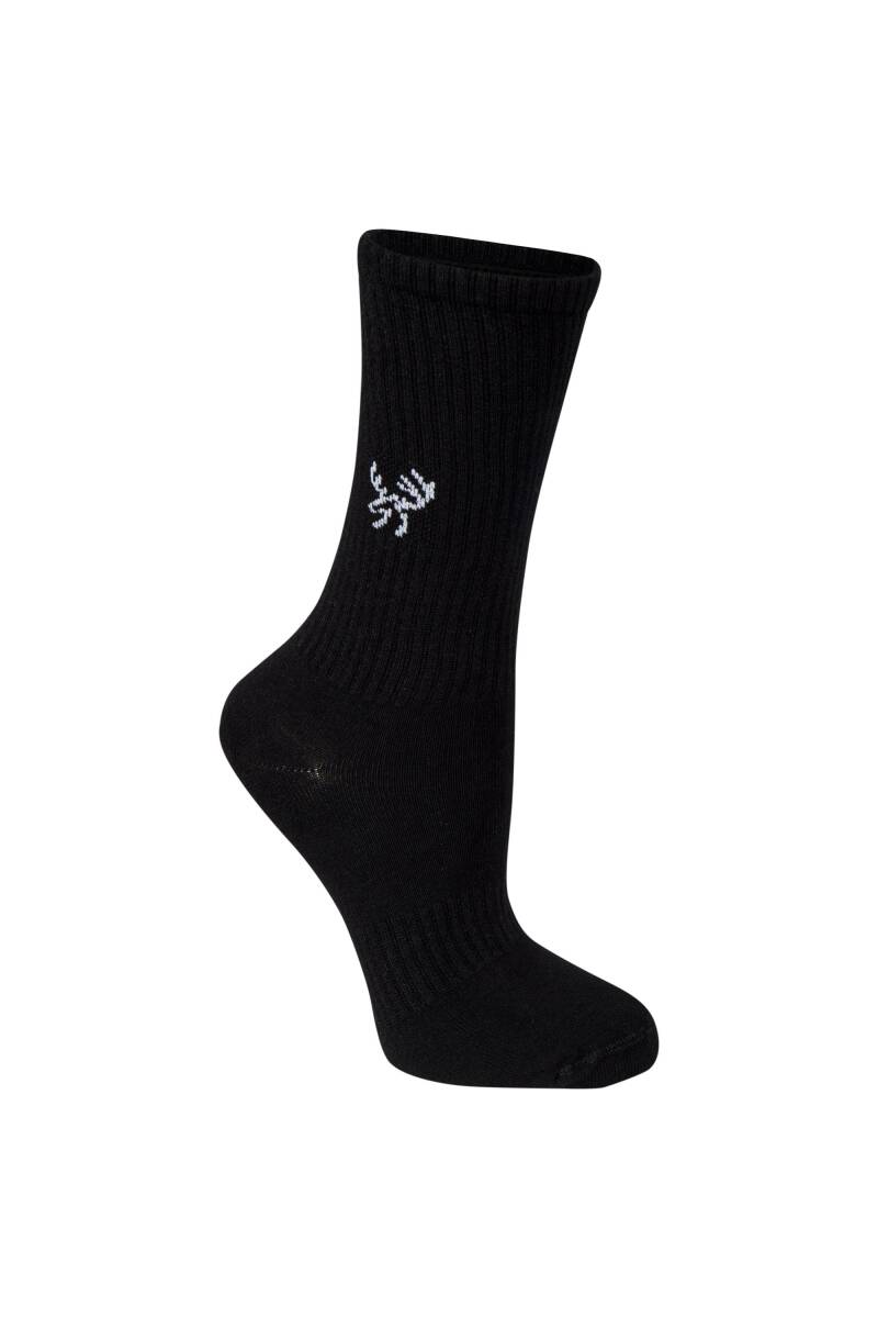 2AS Uzun Bambu Spor Çorap Siyah - 1