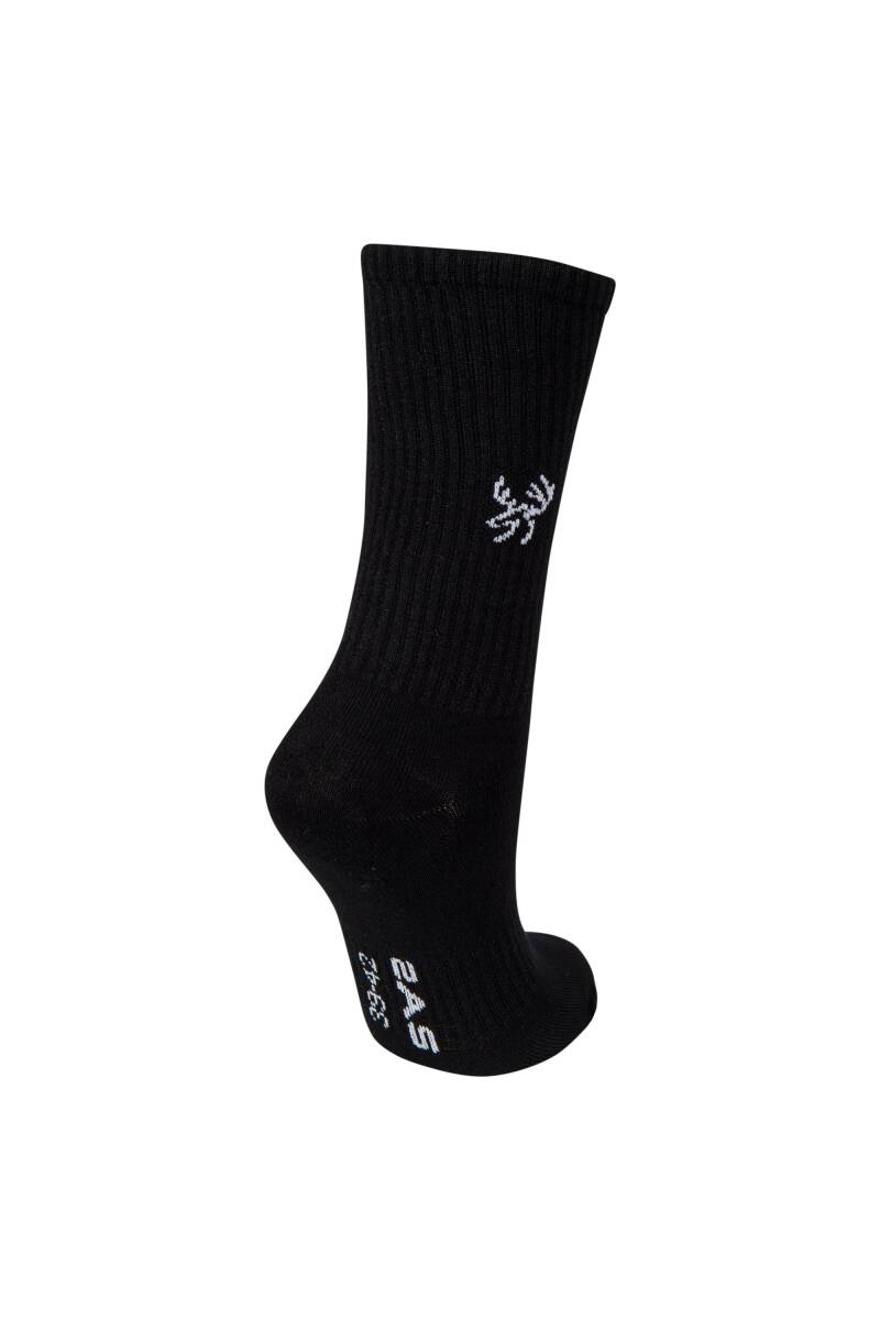 2AS Uzun Bambu Spor Çorap Siyah - 3