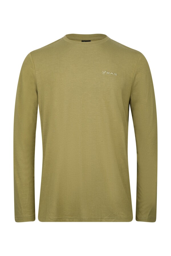 2AS Vernon Erkek Uzun Kol Viloft T-Shirt Yeşil - 2AS