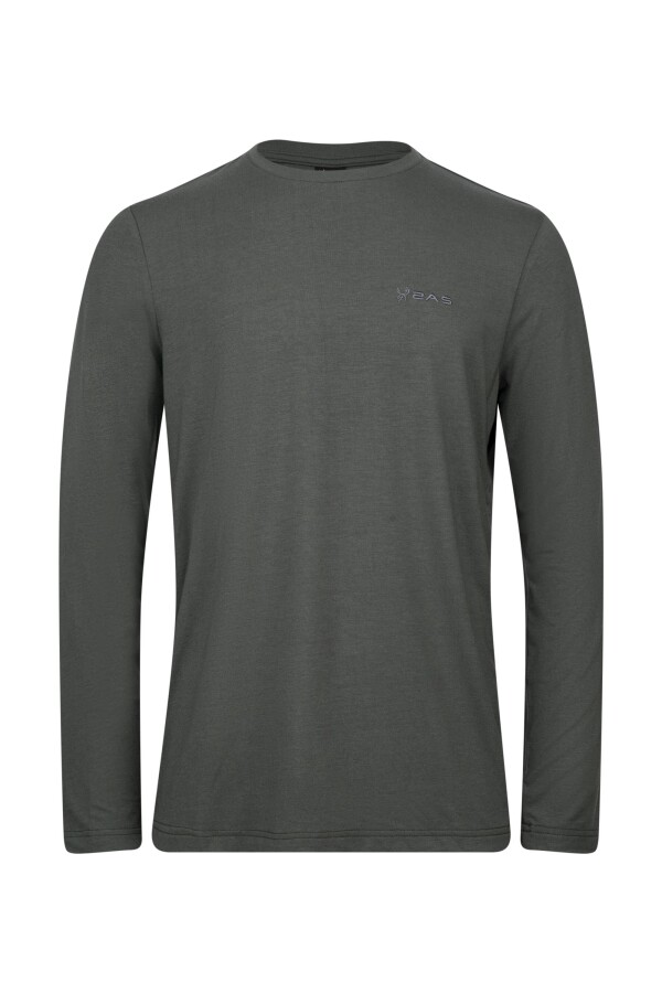 2AS Vernon Erkek Uzun Kol Viloft T-Shirt Antrasit - 2AS
