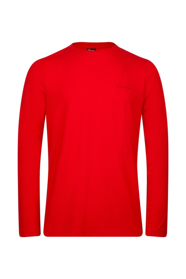 2AS Vernon Erkek Uzun Kol Viloft T-Shirt Kırmızı - 2AS