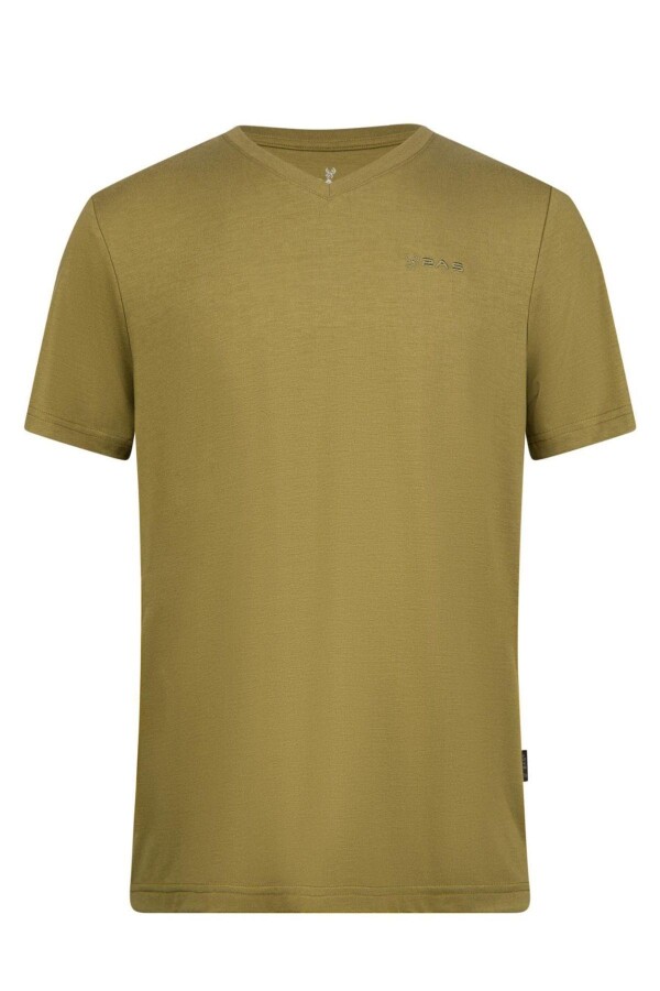 2AS Victor Erkek Viloft V Yaka T-Shirt Yeşil - 2AS