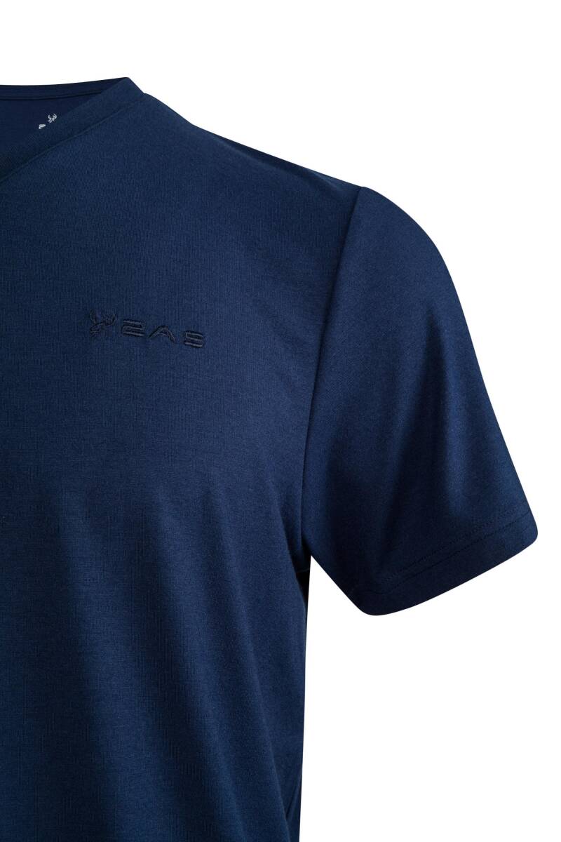 2AS Victor Erkek Viloft V Yaka T-Shirt - 3