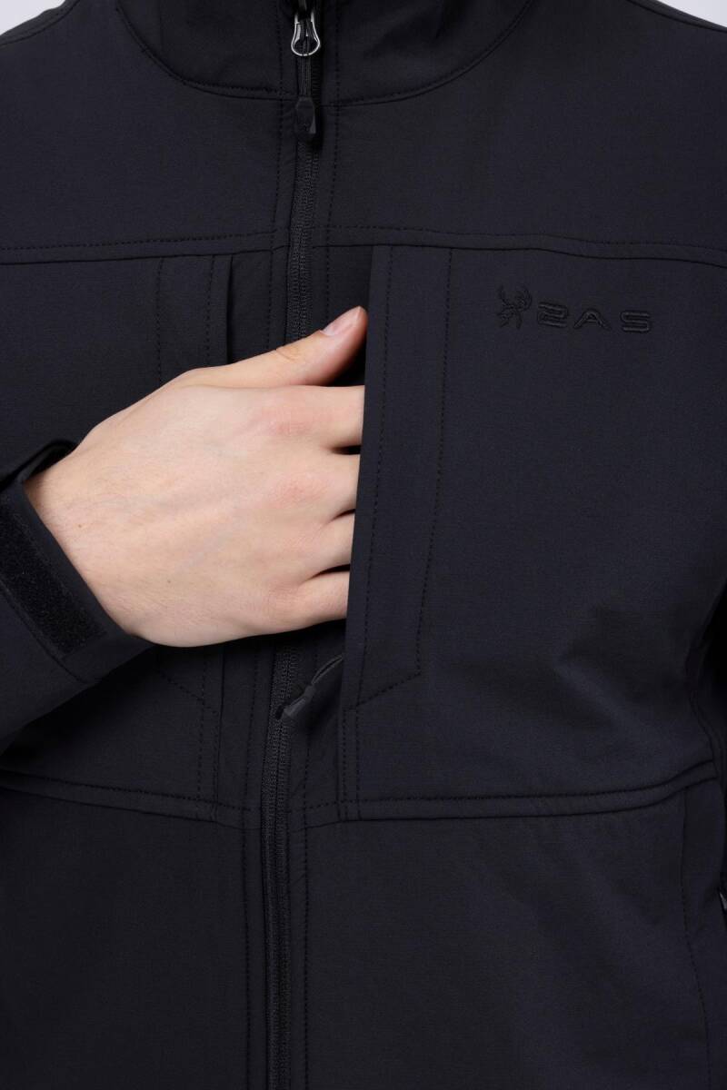 2AS Walker Merino Yünlü Erkek Ceket Siyah - 4