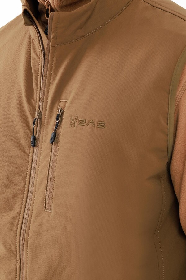 2AS Wayne Merino Yünlü Unisex Yelek Kahve - 2AS (1)