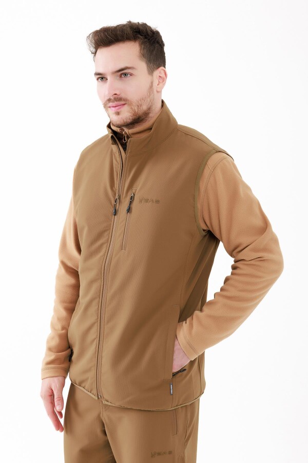 2AS Wayne Merino Yünlü Unisex Yelek Kahve - 2AS