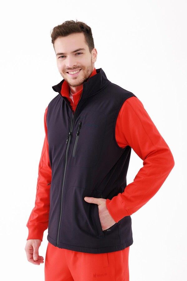 2AS Wayne Merino Yünlü Unisex Yelek Siyah - 2AS