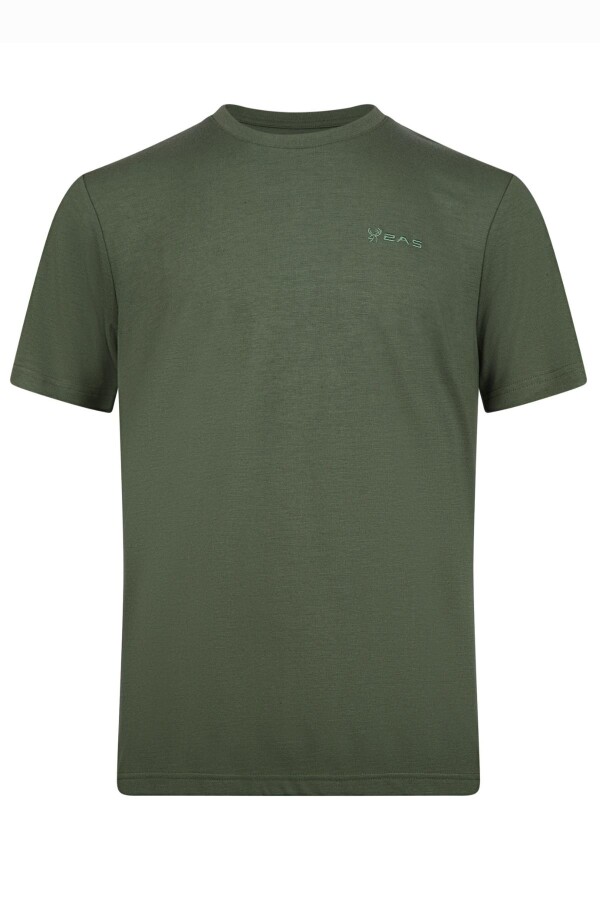 2AS Winson Erkek Viloft Sıfır Yaka T-Shirt Haki - 2AS