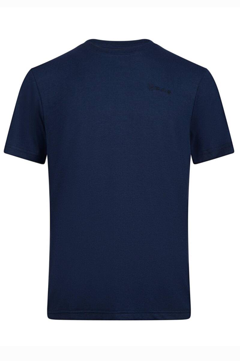 2AS Winson Erkek Viloft Sıfır Yaka T-Shirt Lacivert - 1