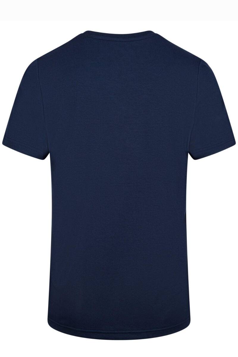 2AS Winson Erkek Viloft Sıfır Yaka T-Shirt Lacivert - 3