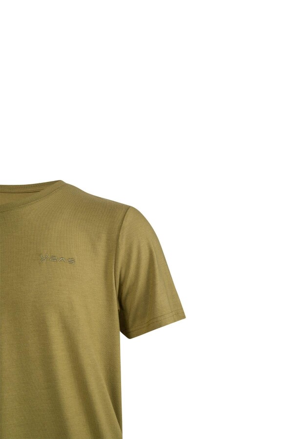 2AS Winson Erkek Viloft Sıfır Yaka T-Shirt Yeşil - 2AS (1)