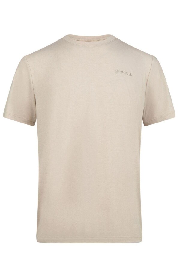 2AS Winson Erkek Viloft Sıfır Yaka T-Shirt Bej - 2AS