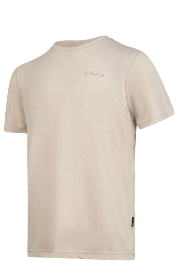 2AS Winson Erkek Viloft Sıfır Yaka T-Shirt Bej - 2AS (1)