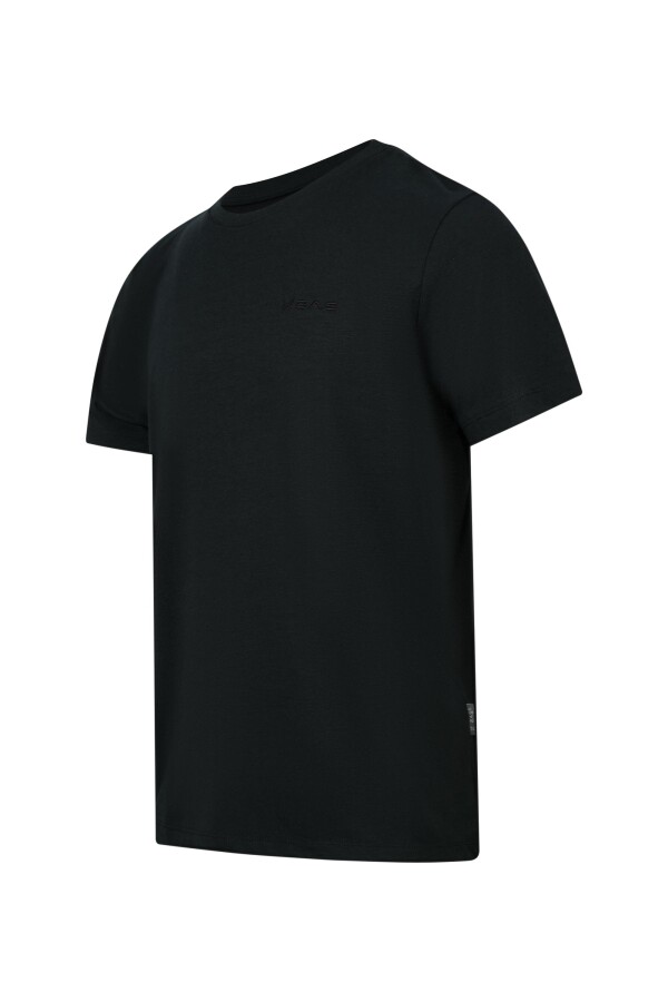 2AS Winson Erkek Viloft Sıfır Yaka T-Shirt Siyah - 2AS (1)