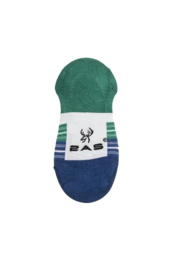 2AS Yeşil Mavi Çizgili Babet Çorap - 2AS (1)