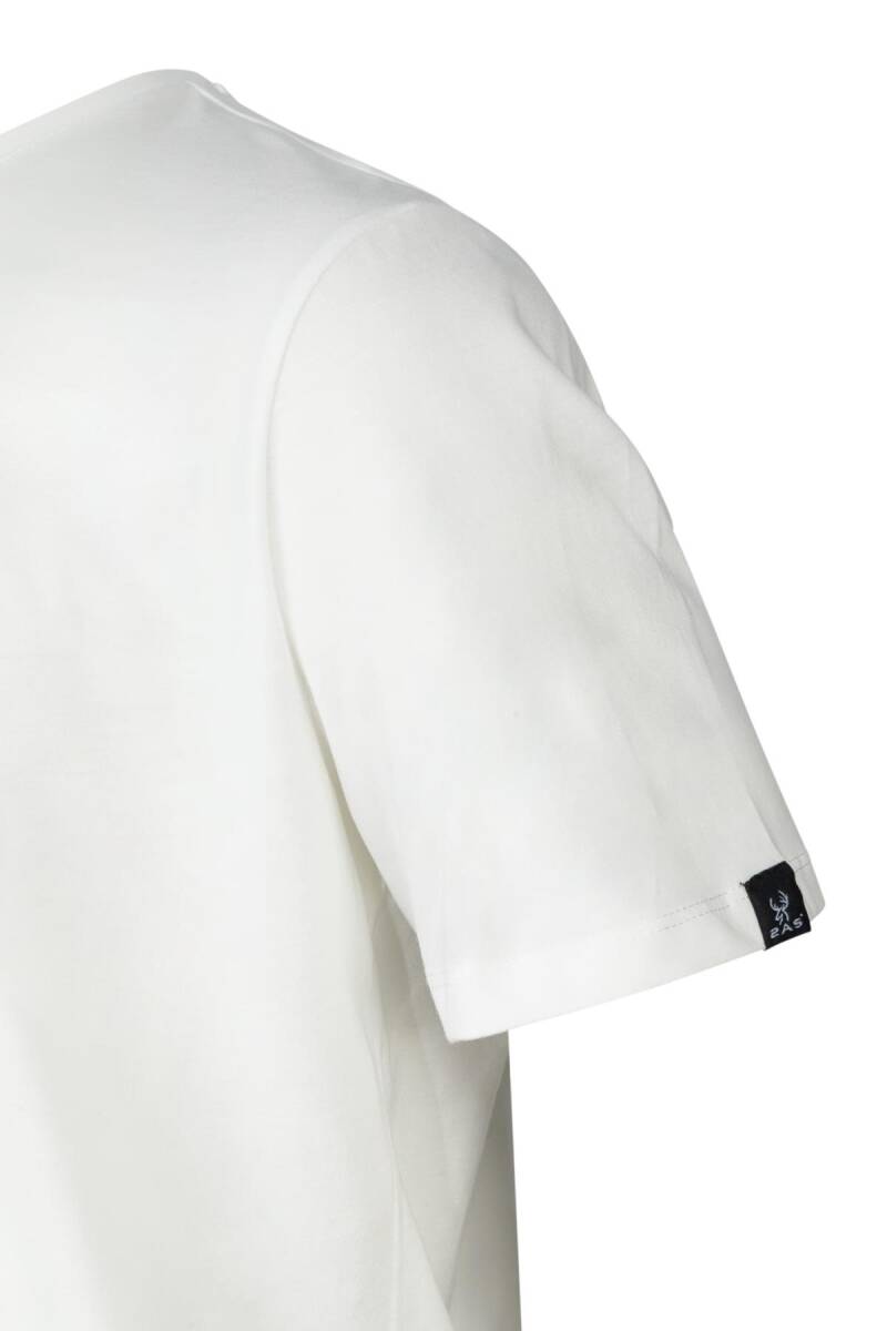 AS Alex Baskılı Erkek Sıfır Yaka T-Shirt Beyaz - 4