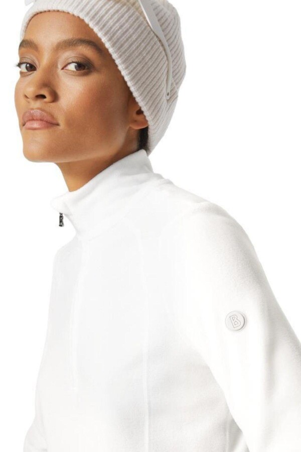 Bogner Madita Yarım Fermuarlı Kadın Sweatshirt Beyaz - BOGNER
