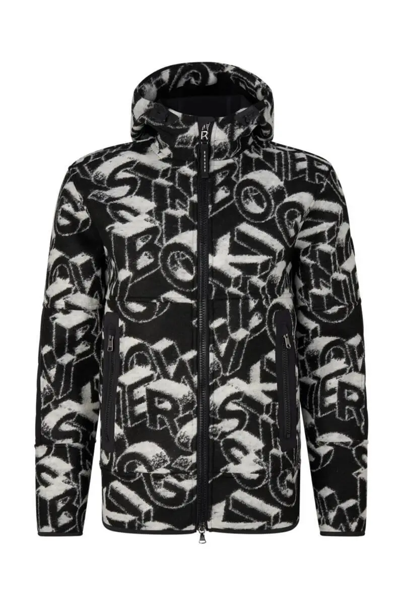Bogner Ted Erkek Polar Ceket Siyah Krem - 1