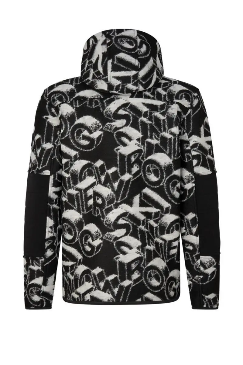 Bogner Ted Erkek Polar Ceket Siyah Krem - 3