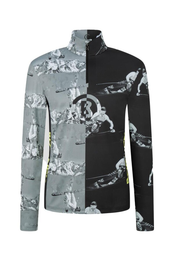 Bogner Vertı Erkek Sweatshırt Siyah Gri - BOGNER