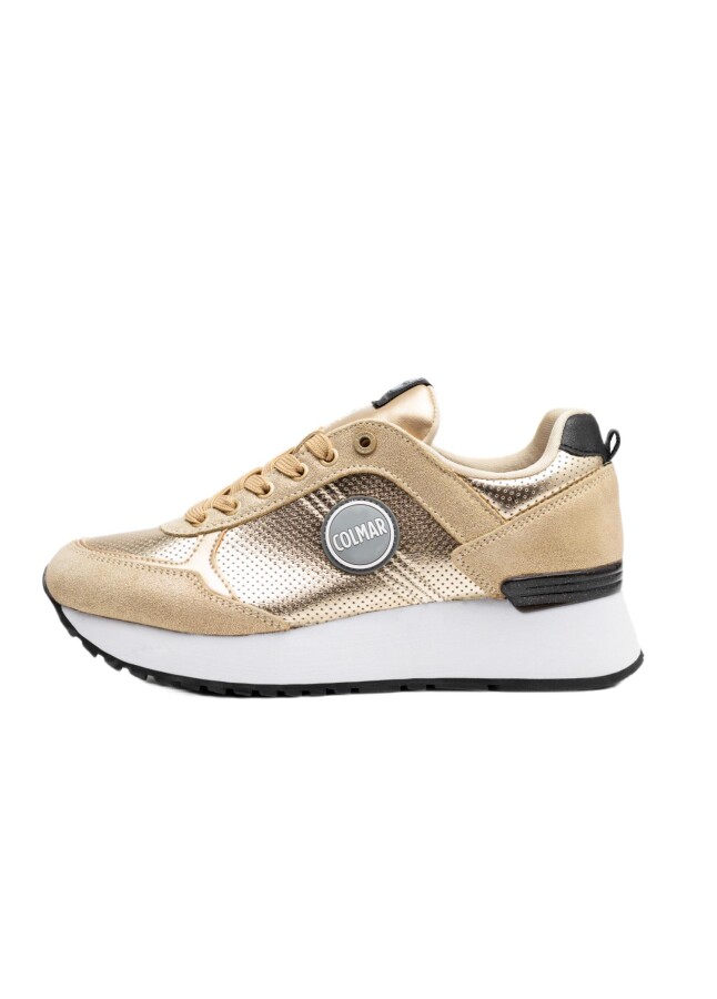 Colmar Travis Punk High Outsole Kadın Sneakers Gold 