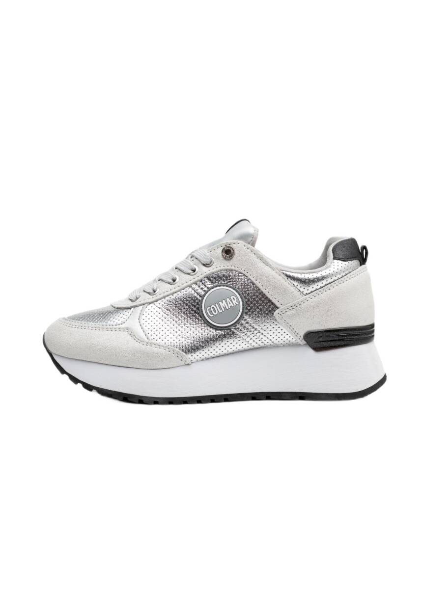 Colmar Travis Punk High Outsole Kadın Sneakers Gri - 1