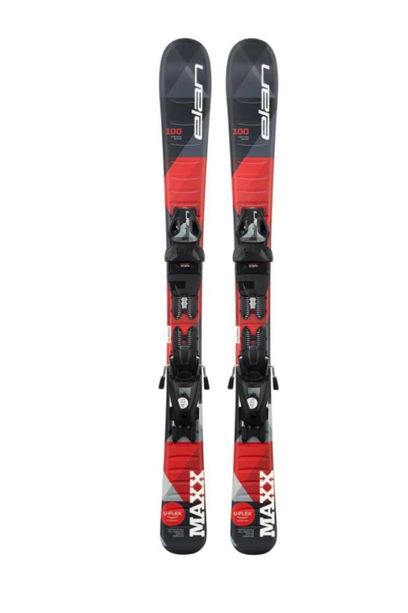 Elan Maxx Siyah/Kırmızı Çocuk EL 4.5/EL 7.5 Kayak 80 CM - 1