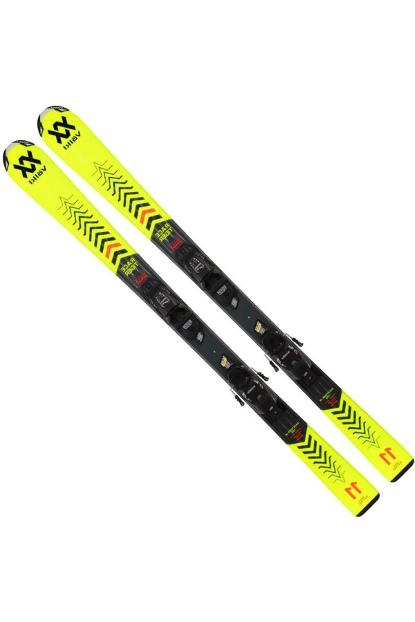 JR Racetiger Sarı VMotion Kayak + 4.5 VMotion JR Bağlama 90 CM 