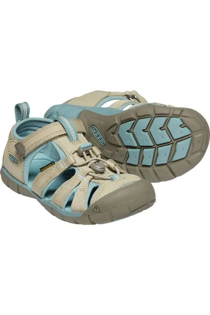 Keen Seacamp II CNX Çocuk Sandalet Bej/Mavi - 5