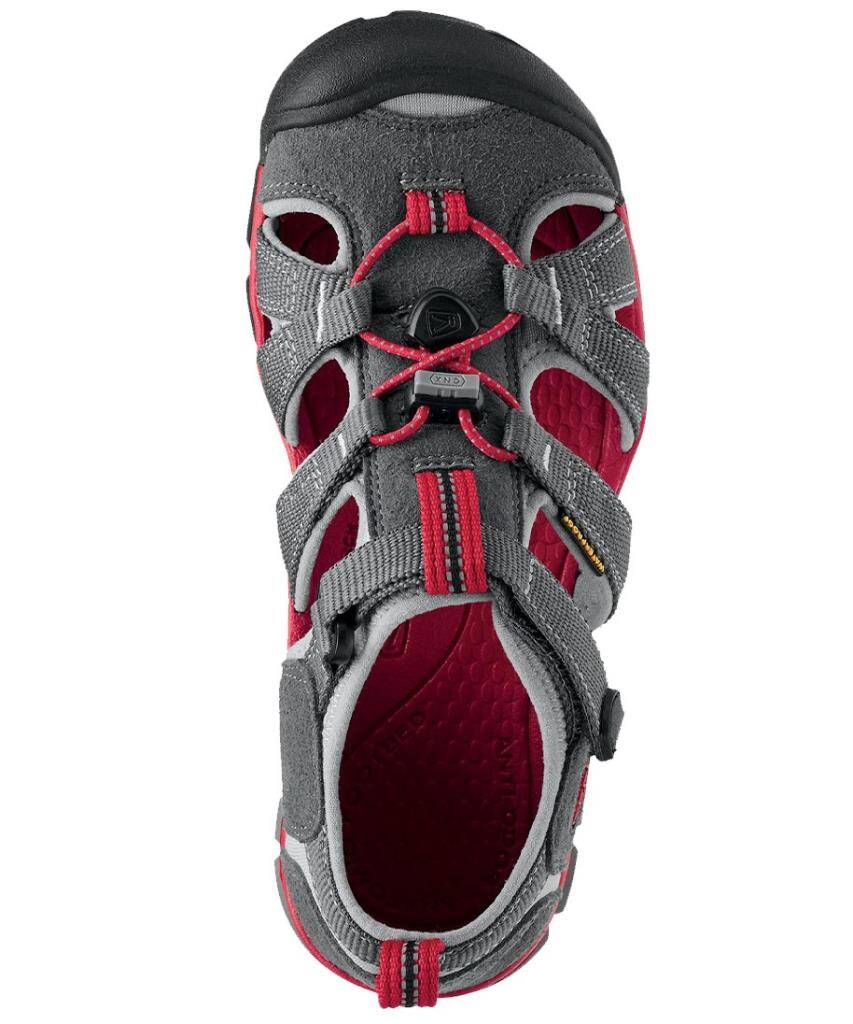 Keen Seacamp II CNX Çocuk Sandalet Gri/Kırmızı - 2