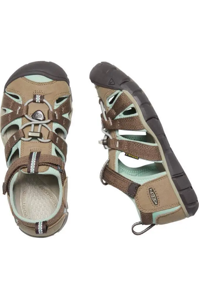 Keen Seacamp II CNX Çocuk Sandalet Kahverengi/Mavi - 3