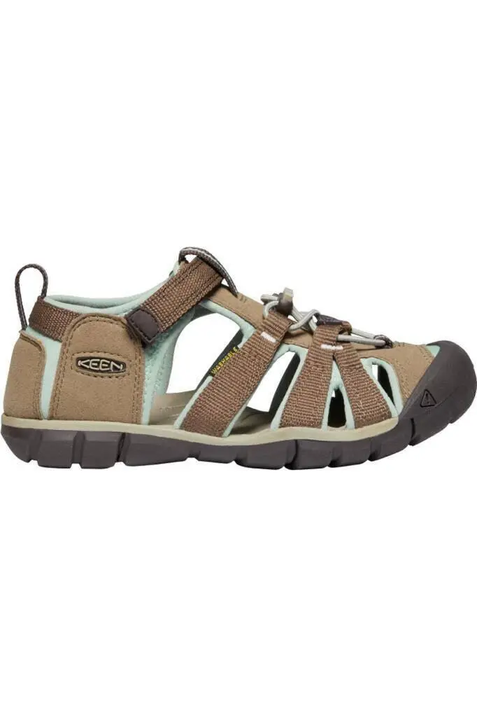Keen Seacamp II CNX Çocuk Sandalet Kahverengi/Mavi - 4