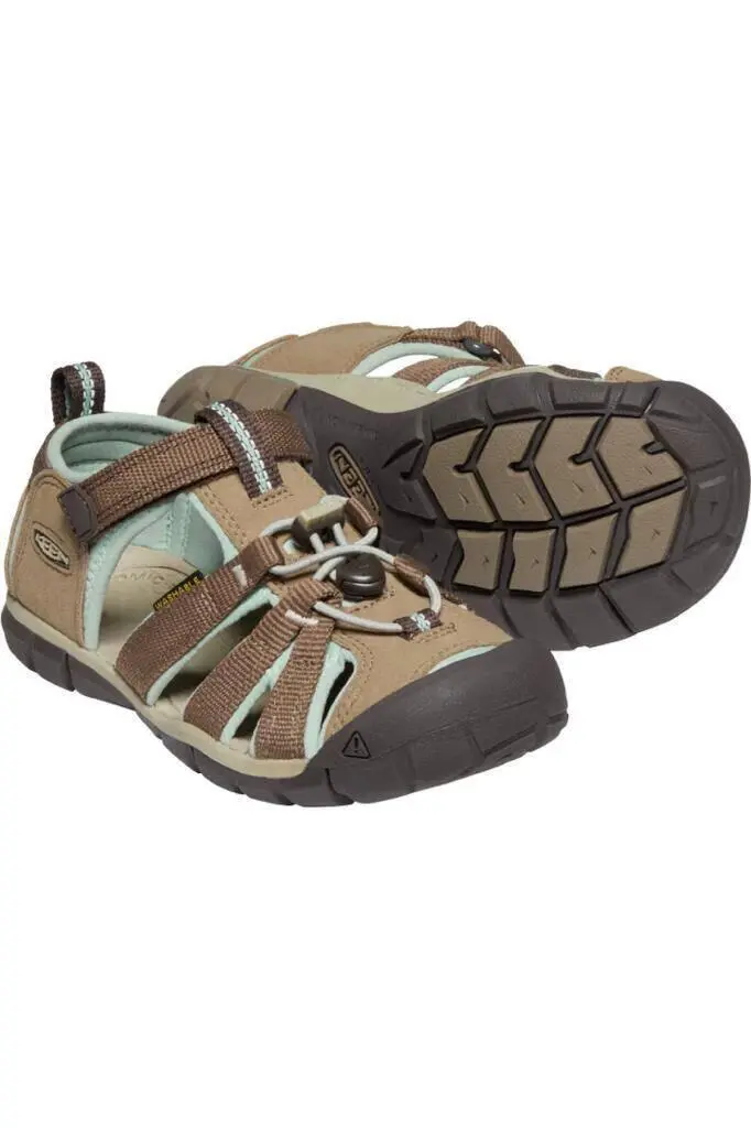 Keen Seacamp II CNX Çocuk Sandalet Kahverengi/Mavi - 5