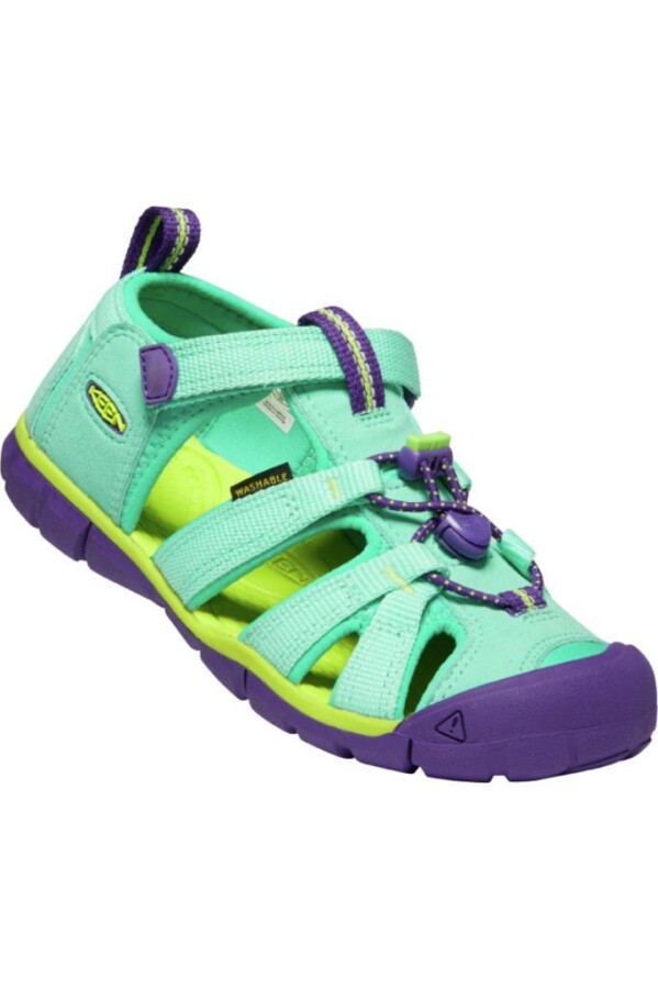 Keen Seacamp II CNX Çocuk Sandalet Yeşil/Mor 