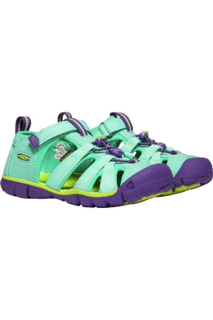Keen Seacamp II CNX Çocuk Sandalet Yeşil/Mor - 3