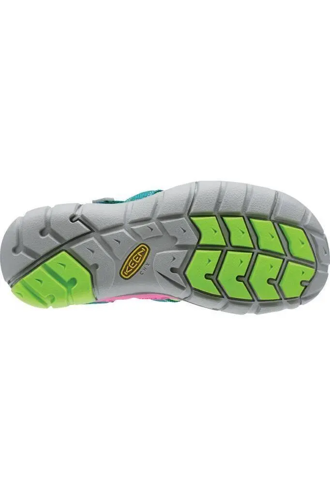 Keen Seacamp II CNX Çocuk Sandalet Yeşil/Pembe - 4
