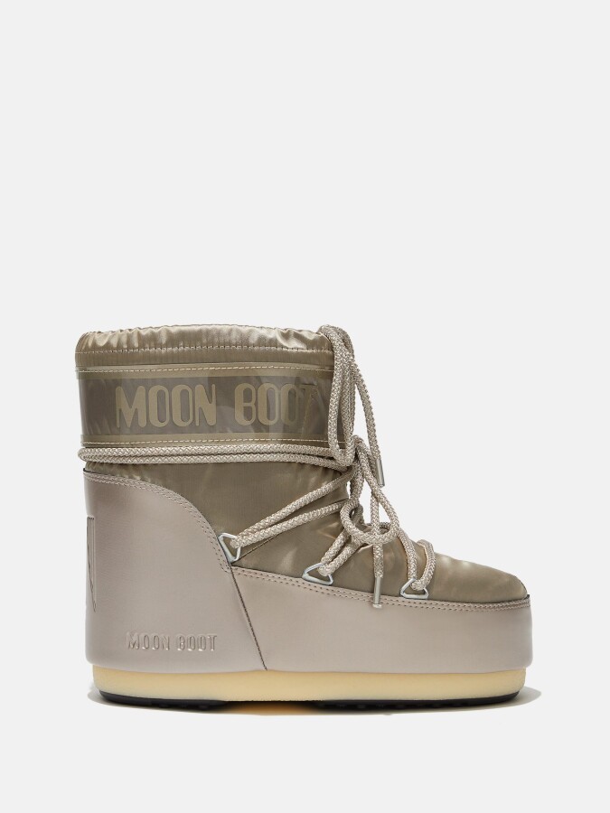 Moon Boot İcon Low Glance Kadın Bot Platinum 