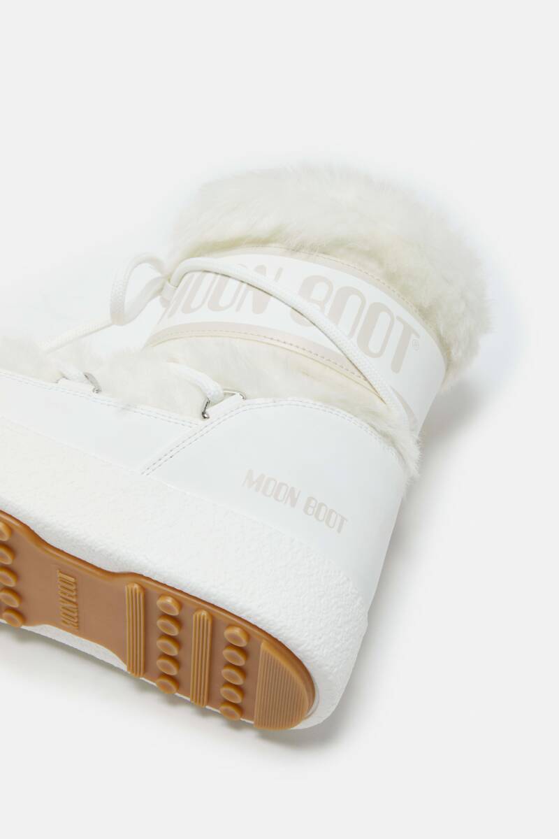 Moon Boot MB Ltrack Faux Fur WP Beyaz Kadın Kar Botu - 4