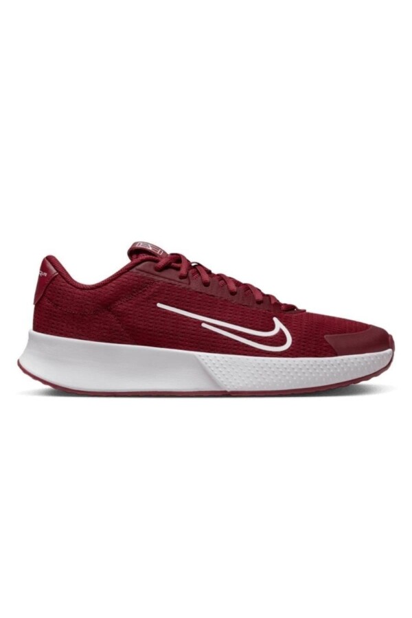 NikeCourt Vapor Lite 2 Erkek Sert Kort Tenis Ayakkabısı Bordo