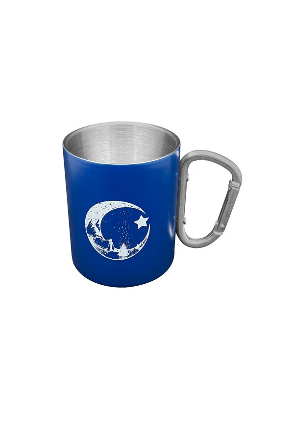 Orcamp Karabina Saplı Paslanmaz Çelik Bardak Mavi - ORCAMP (1)