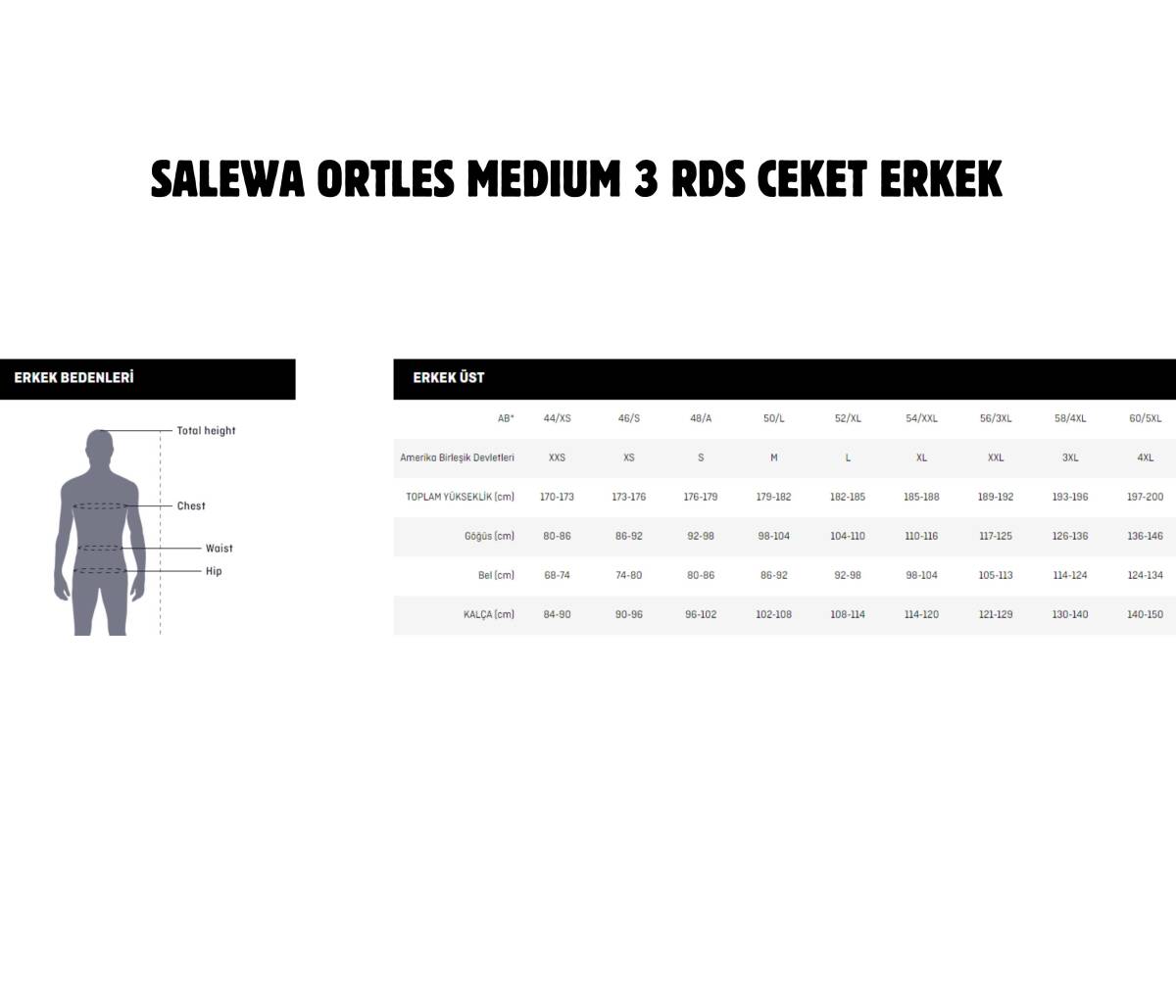 Ortles Med 3 Rds Down Erkek Ceket Mont Siyah - 3