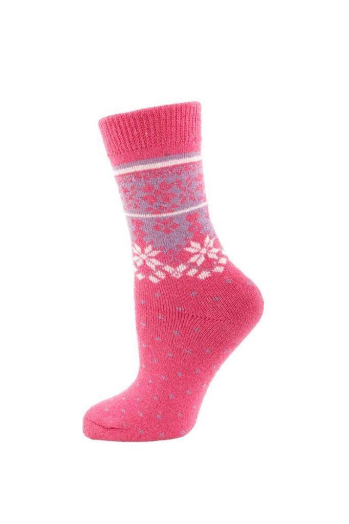 Panthzer Casual Wool Socks Kadın Çorap Pembe - 1