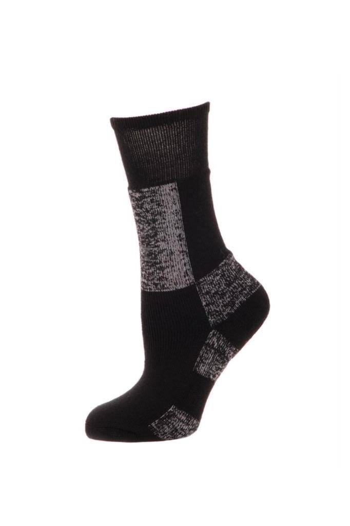 Panthzer Kids Ski Socks Çocuk Kayak Çorap Siyah/Gri - 1