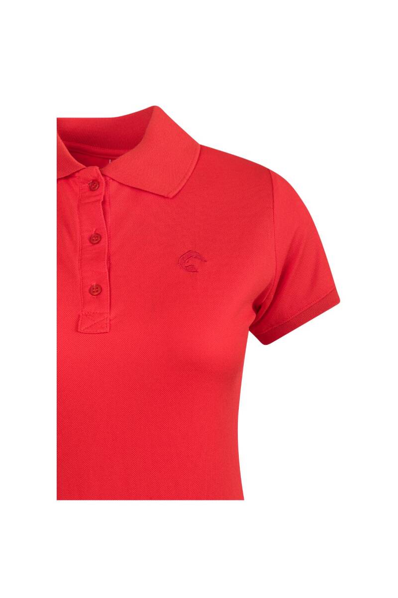 Panthzer Rauma Kadın Polo Yaka T-Shirt Kırmızı - 3