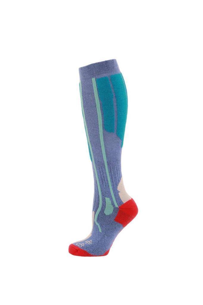 Panthzer Ski Socks Erkek Kayak Çorap Mavi/Yeşil - 1