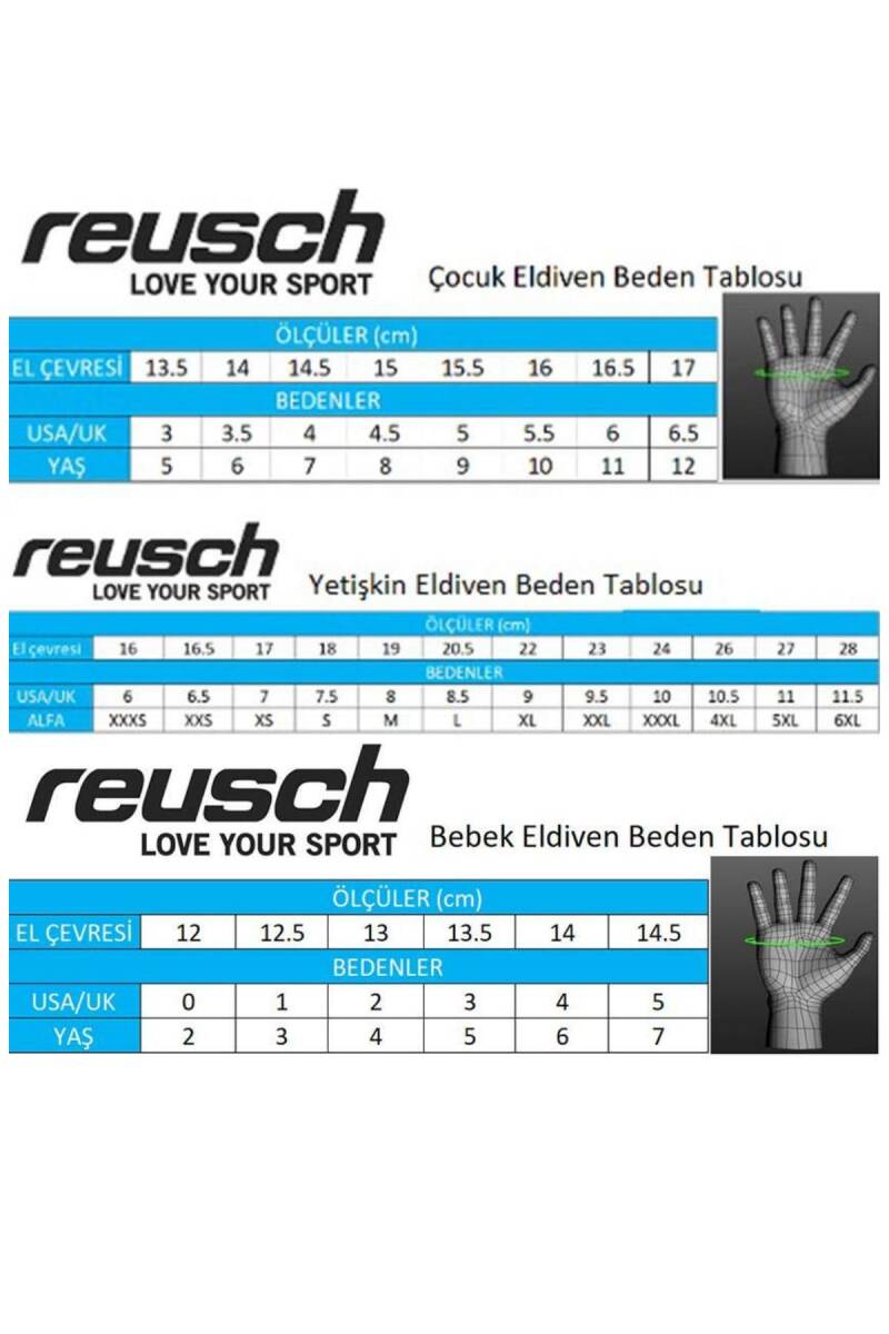 Reusch Alan Çocuk Kayak Eldiveni - 3