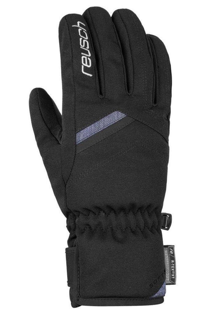 Reusch Coral R-Tex XT Softshell Kadın Kayak Eldiveni Siyah/Mavi - 1