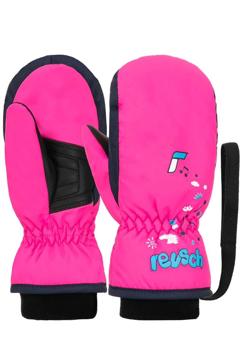 Reusch Mitten Koyu Pembe Çocuk Kayak Eldiveni - 1