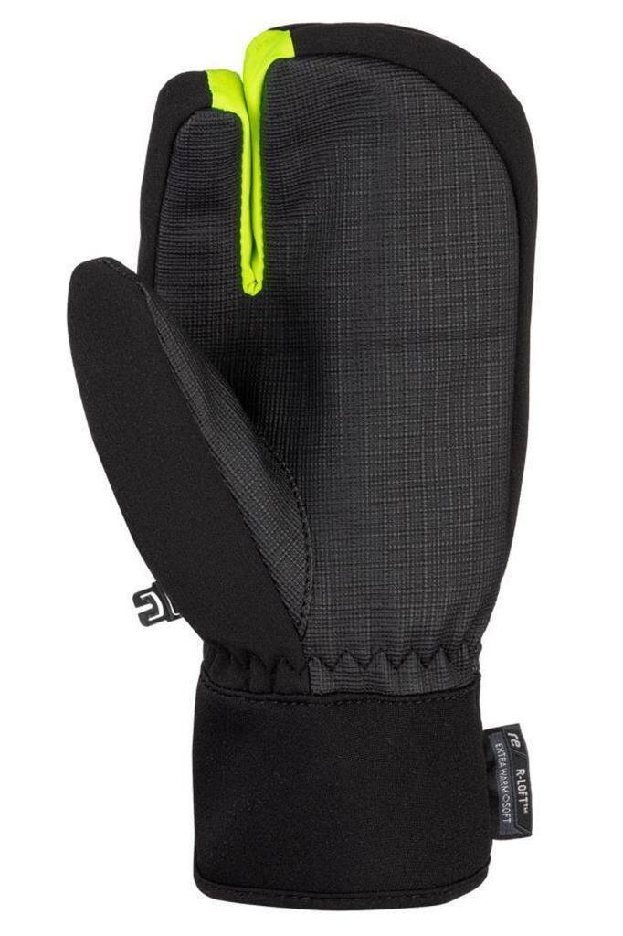 Reusch Torby R-Tex XT Çocuk Üç Parmak Kayak Eldiveni Gri/Sarı - 2