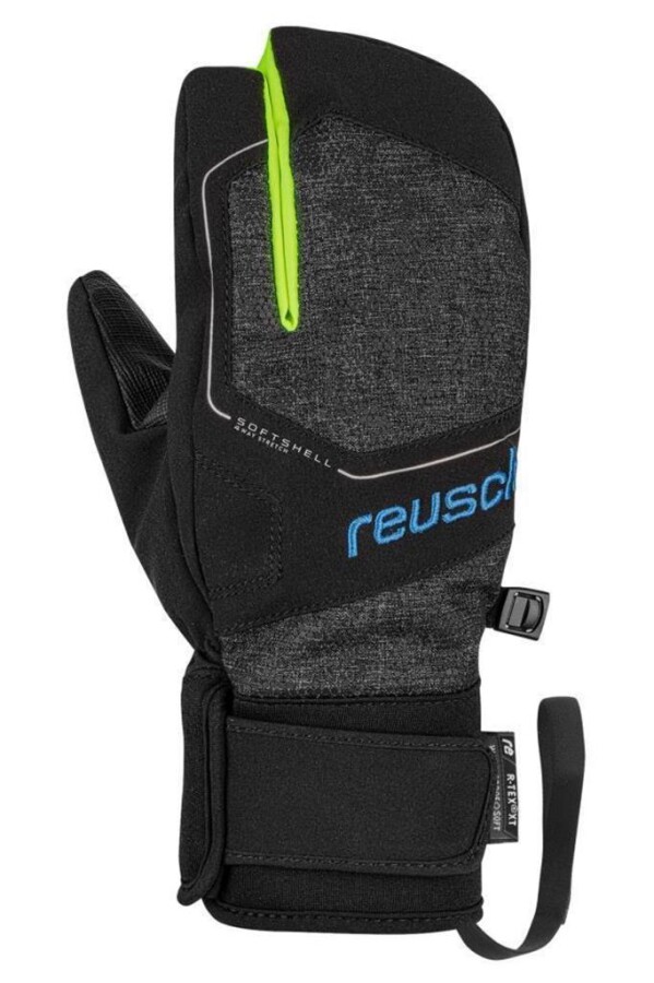 Reusch Torby R-Tex XT Çocuk Üç Parmak Kayak Eldiveni Gri/Sarı - REUSCH